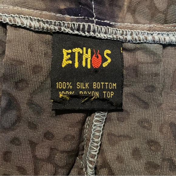 ETHOS Women Silk Floral Sheer Kimono Topper Size 1X Plus - Picture 7 of 8